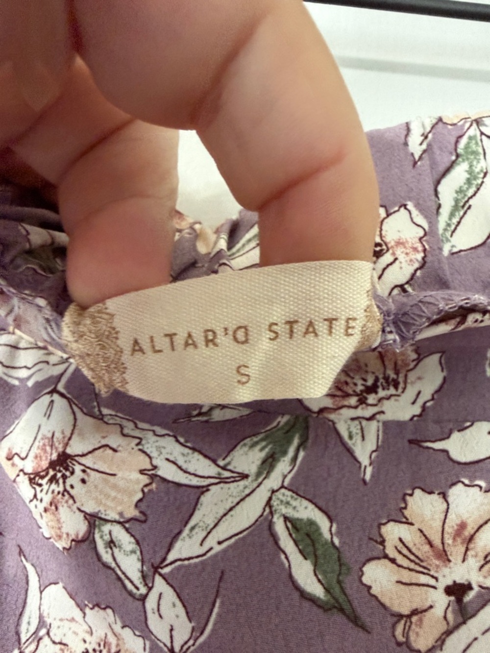 Altar'd State Mauve Floral Maxi Skirt - Picture 3 of 5
